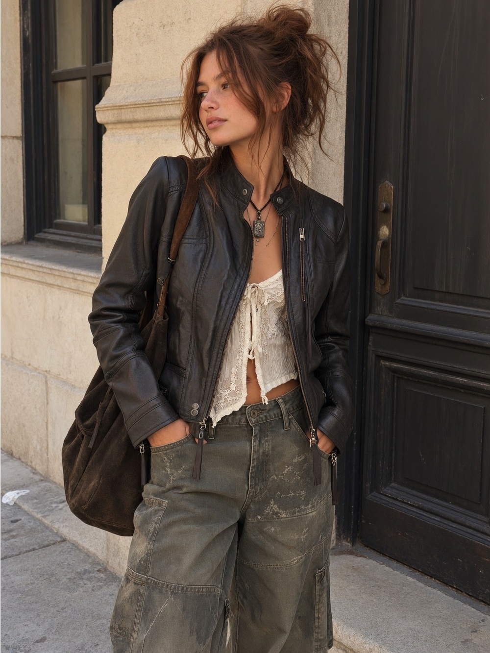 Free people We The Free Circe Leather Jacket